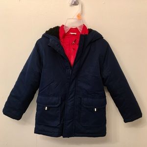 Wonder Nation Blue/Red Coat - 4t